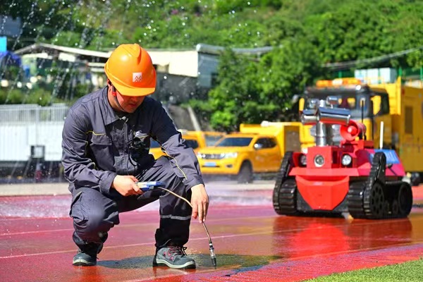 演練現(xiàn)場。華潤燃氣供圖