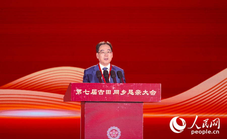 寧德市委常委、統(tǒng)戰(zhàn)部部長毛祚松現(xiàn)場致辭。實習(xí)生 鄭舒塵攝