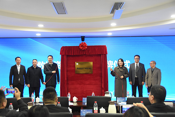 “數(shù)據(jù)資產(chǎn)研究院”揭牌儀式現(xiàn)場(chǎng)。主辦方供圖