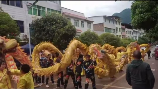 以龍獅為媒傳承著民俗文化。受訪(fǎng)者供圖