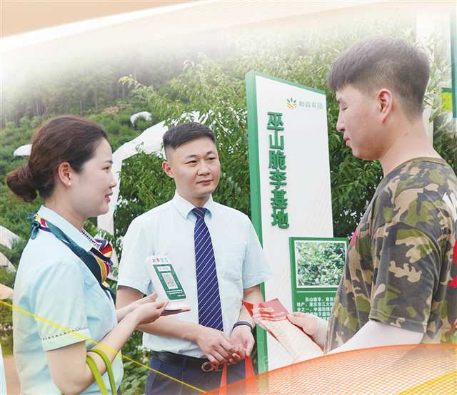 為加大對涉農(nóng)產(chǎn)業(yè)扶持，中國郵政重慶市分公司和郵儲銀行重慶分行攜手深入各大農(nóng)產(chǎn)品基地提供金融政策講解及服務。