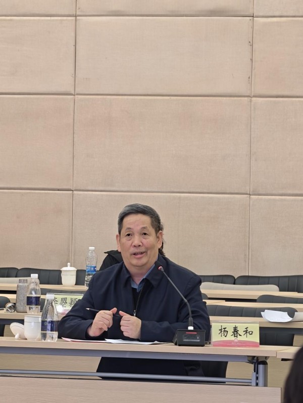 中國工程院院士楊春和講話。重慶交通大學(xué)供圖