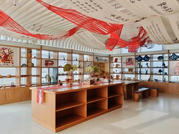 鳥(niǎo)瞰豐都圖書館。豐都縣委宣傳部供圖